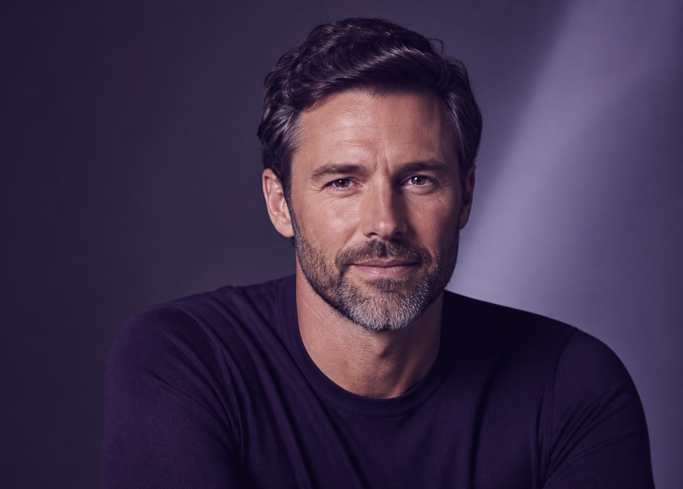 Portrait of a healthy man in his forties, representing our upcoming men's health treatments